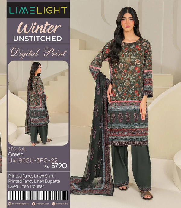 LIME LIGHT 3PC DIGITAL PRINTED LINEN SUITES