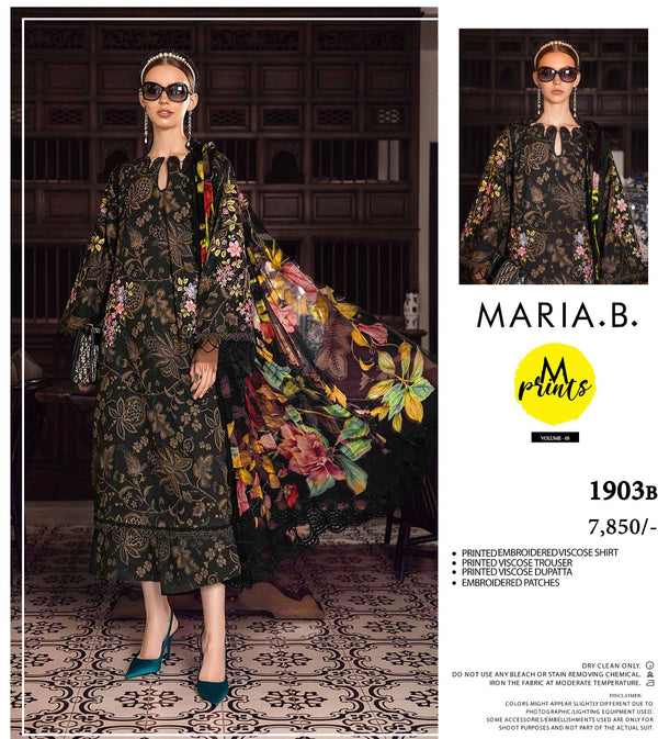 MARIA B 3PC EMBROIDERED VISCOSE SUITES