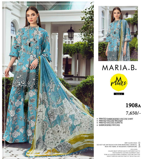 MARIA B 3PC EMBROIDERED VISCOSE