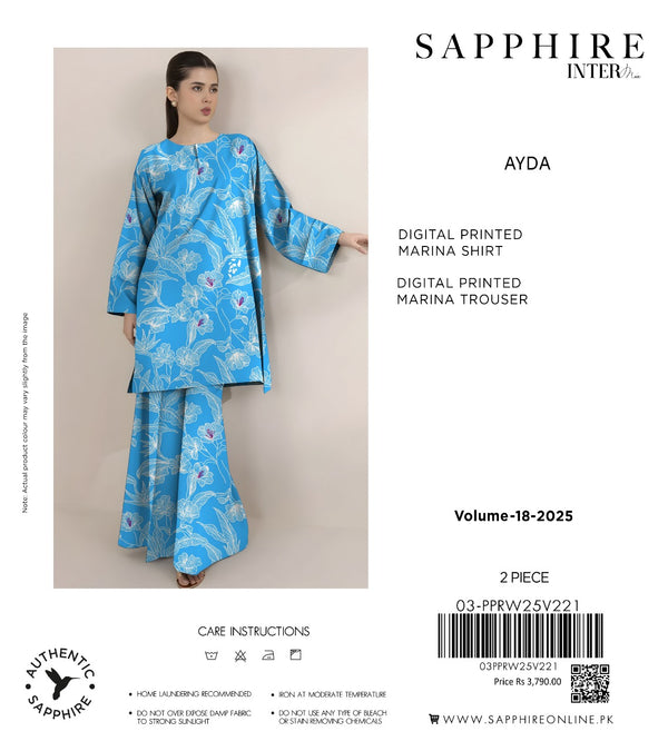 SAPPHIRE 2PC DIGITAL PRINTED MARINA COLLECTIONS
