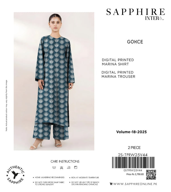 SAPPHIRE 2PC DIGITAL PRINTED MARINA COLLECTIONS